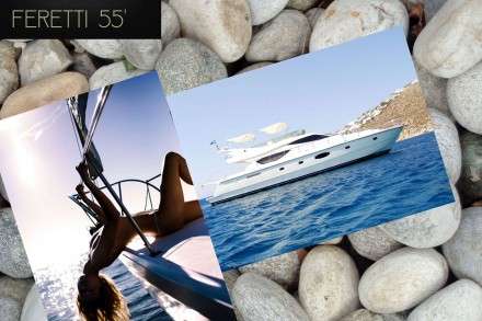 Feretti 55 Motor Yacht Charters Mykonos