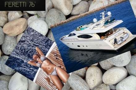 Feretti 76 Motor Yacht Charters Mykonos