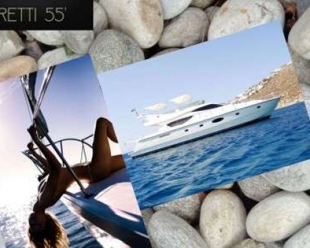 FERETTI 55′ | MYKONOS MOTOR YACHT CHARTERS